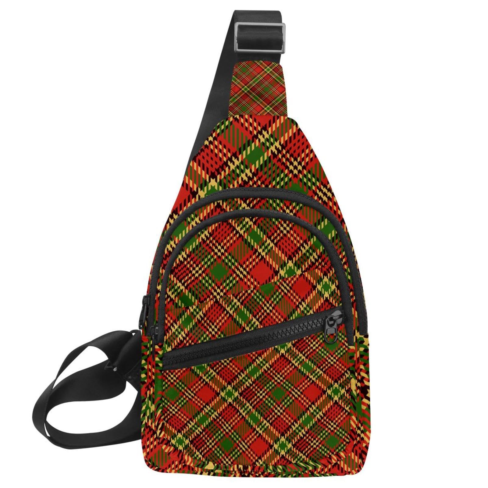 Bolso bandolera de Navidad para hombre y bolsa de pecho multicolor 7