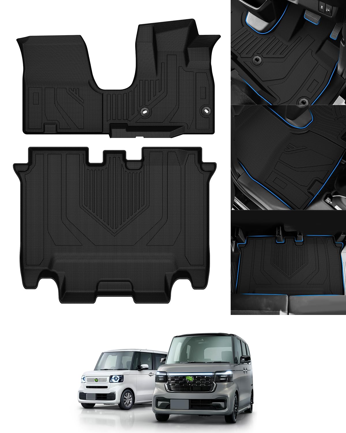 Amazon | Mixsuper 新型 N-BOX JF5 JF6 フロアマット 防水 Nbox JOY 