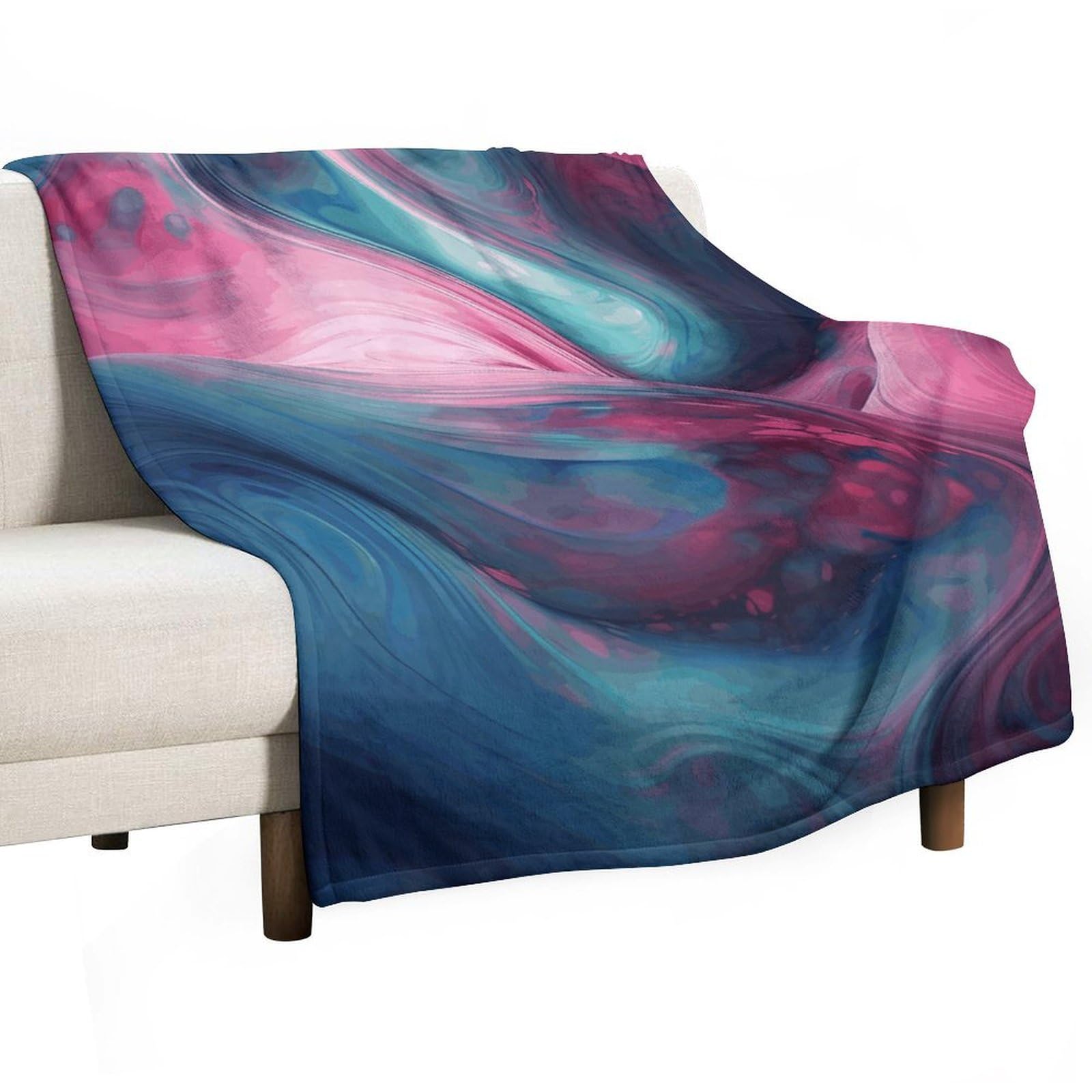 Couverture polaire douce pour canapé et lit 127x178 cm toutes saisons