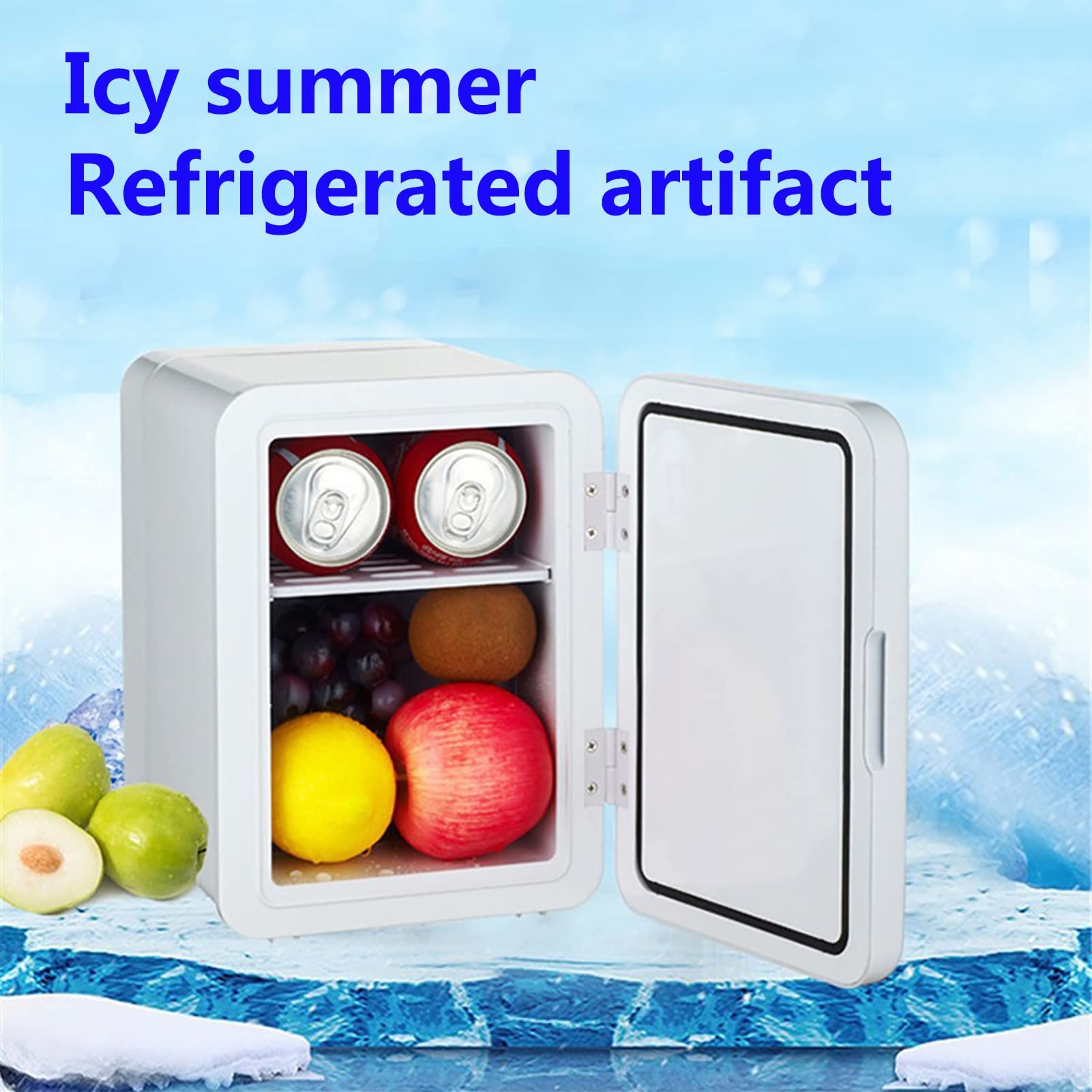 4L Mini Frigo Portatile AC/DC Raffreddatore Riscaldatore Per Cosmetici