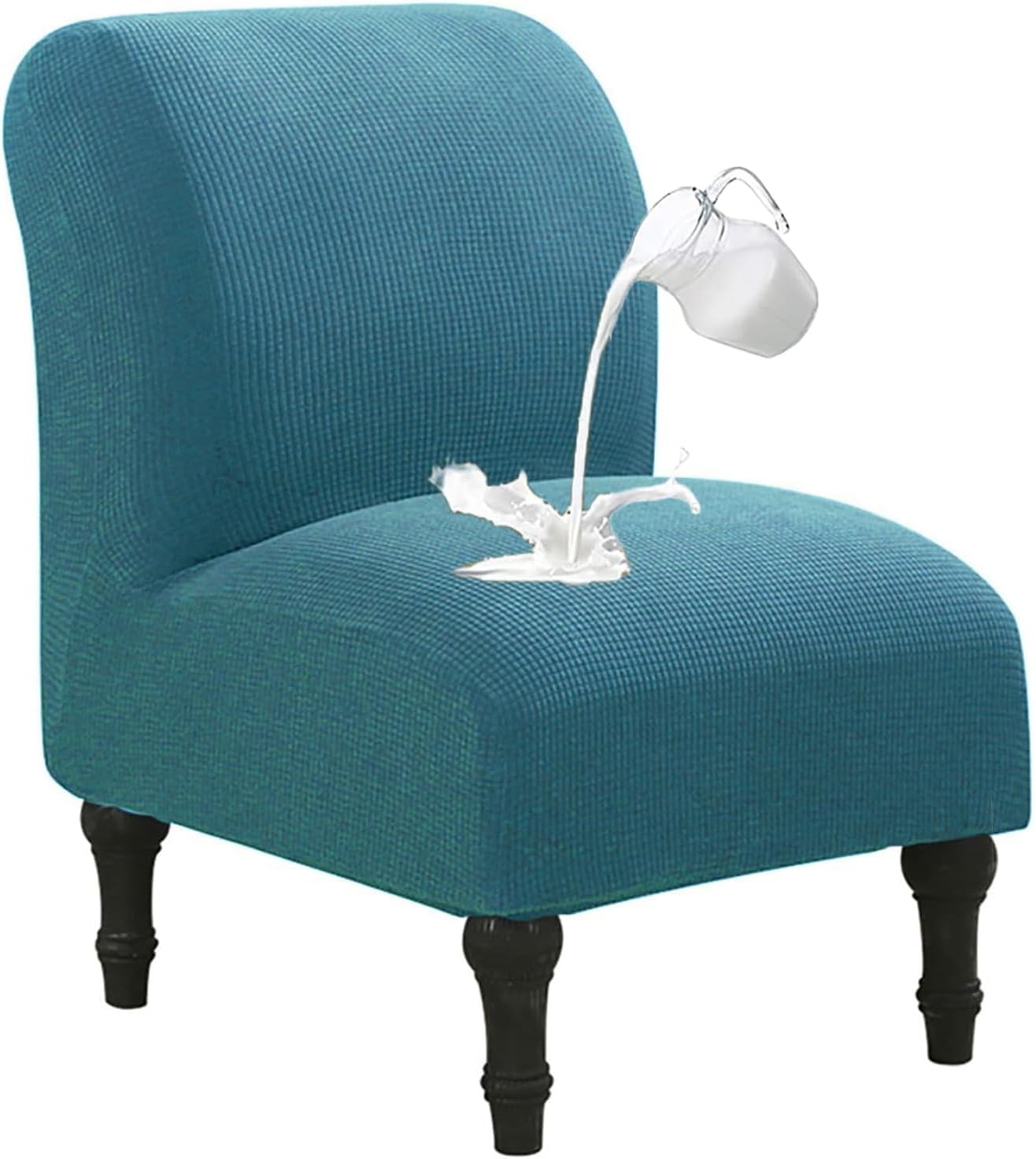 Elastic Chair Covers are Easy to Install, Have Non-Slip Edges, and are Washable to Extend The Chair's Lifespan(Blue,2pcs)