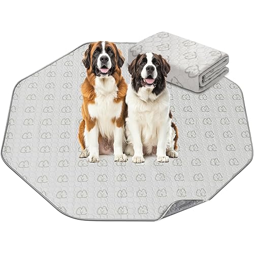 FXW Washable Pee Pads for Dogs, Puppy Pads with Super Absorbent, Specifically Designed for FXW Rollick/Homeplus 24inch 8 Panels Dog Playpen, 29" Octagon, Khaki, 1 Pack
