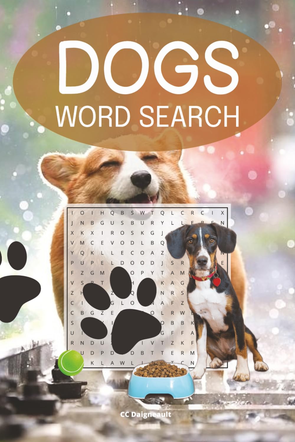 Dogs Word Search: 58 different puzzles with solutions, 116 pages, 6" x 9" format, makes a great gift for any dog lover