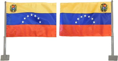 Trade Winds Bandera venezolana venezolana de 7 estrellas con cresta de punto Tex áspero de doble cara, calidad premium, resistente a la