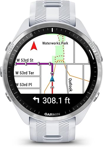 Miniatura 6 de Garmin Forerunner 965 Advanced GPS Multisport Touchscreen Smartwatch, Whitestone  Monitor de frecuencia cardíaca, estadísticas de entrenamiento,