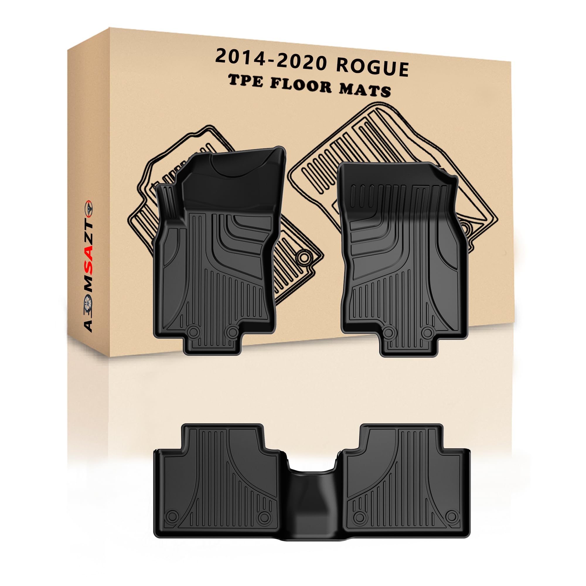 Amazon.com: AOMSAZTO Car Floor Mats Custom Fit for 2020 2019