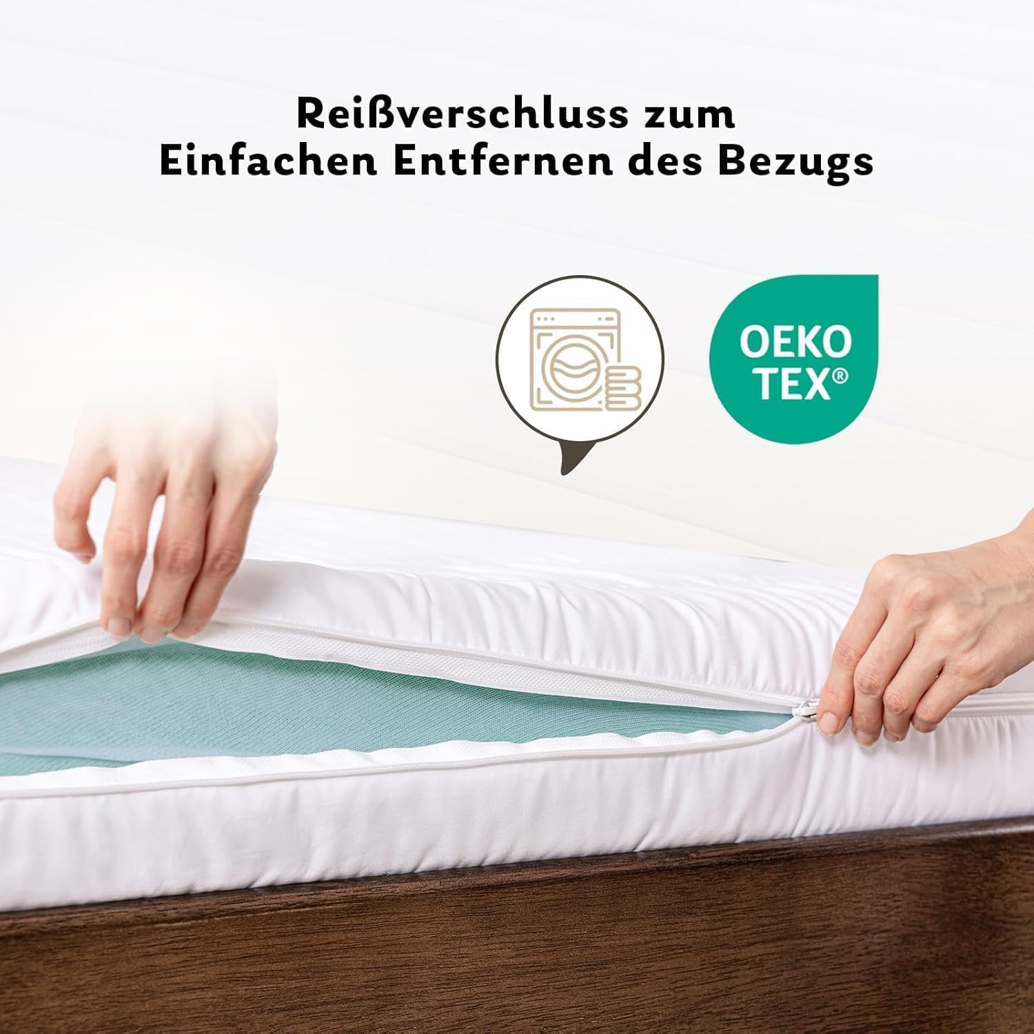 EGO Home Matratze 100x200 cm Hoch 11cm H2-7-Zonen Kaltschaummatratze mit Memory Foam, Öko-TEX Zertifiziert, Punktelastisch, Rückenschonend - Weicher Bezug mit Wolken-Ahnlichem Tragegefühl