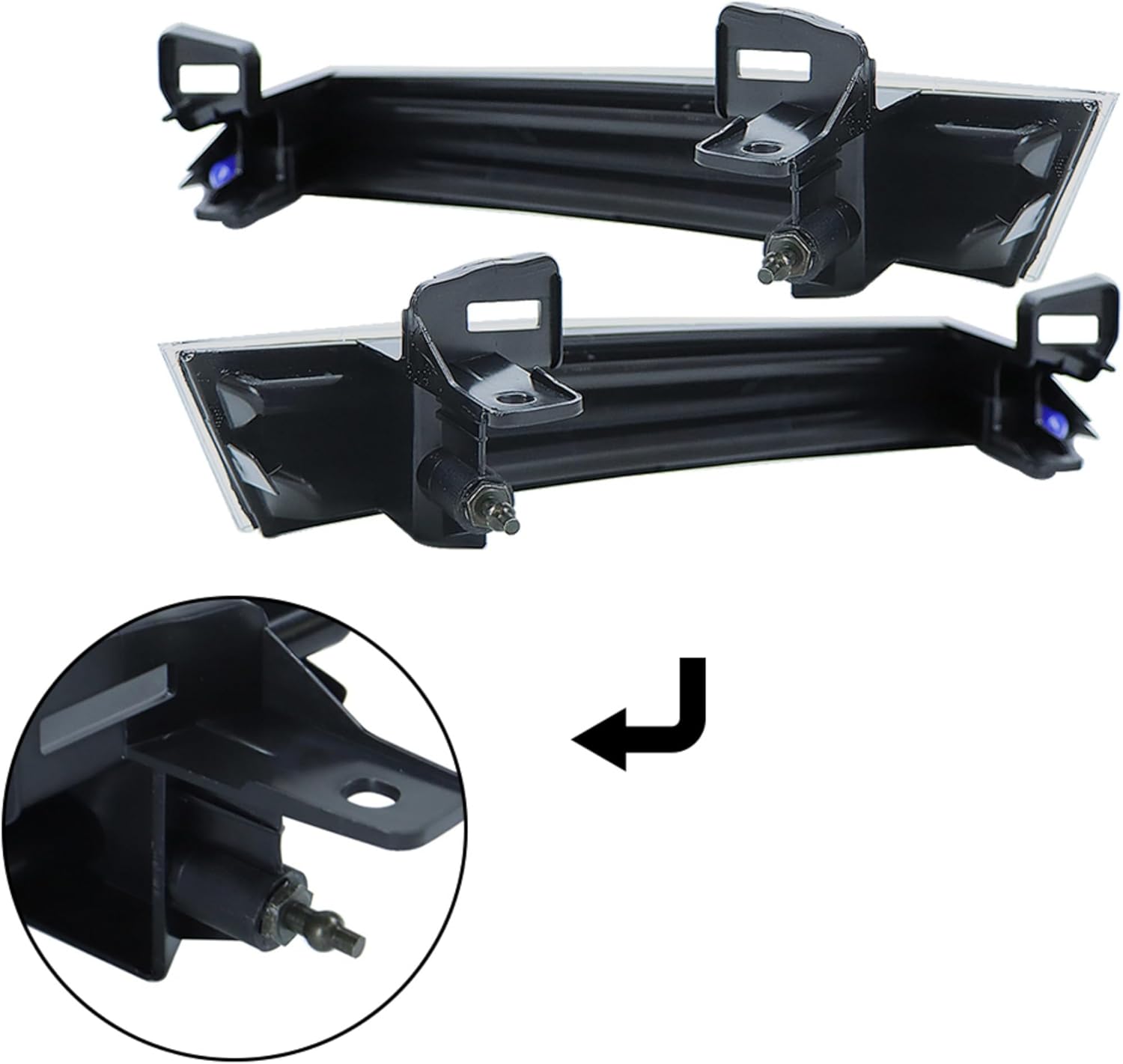 A Pair of Headlamp Reflector Panel Driver and Passenger Side Replacement for Murano 2009-2014 Headlight Reflector 26063-1AA0B 26013-1AA0B