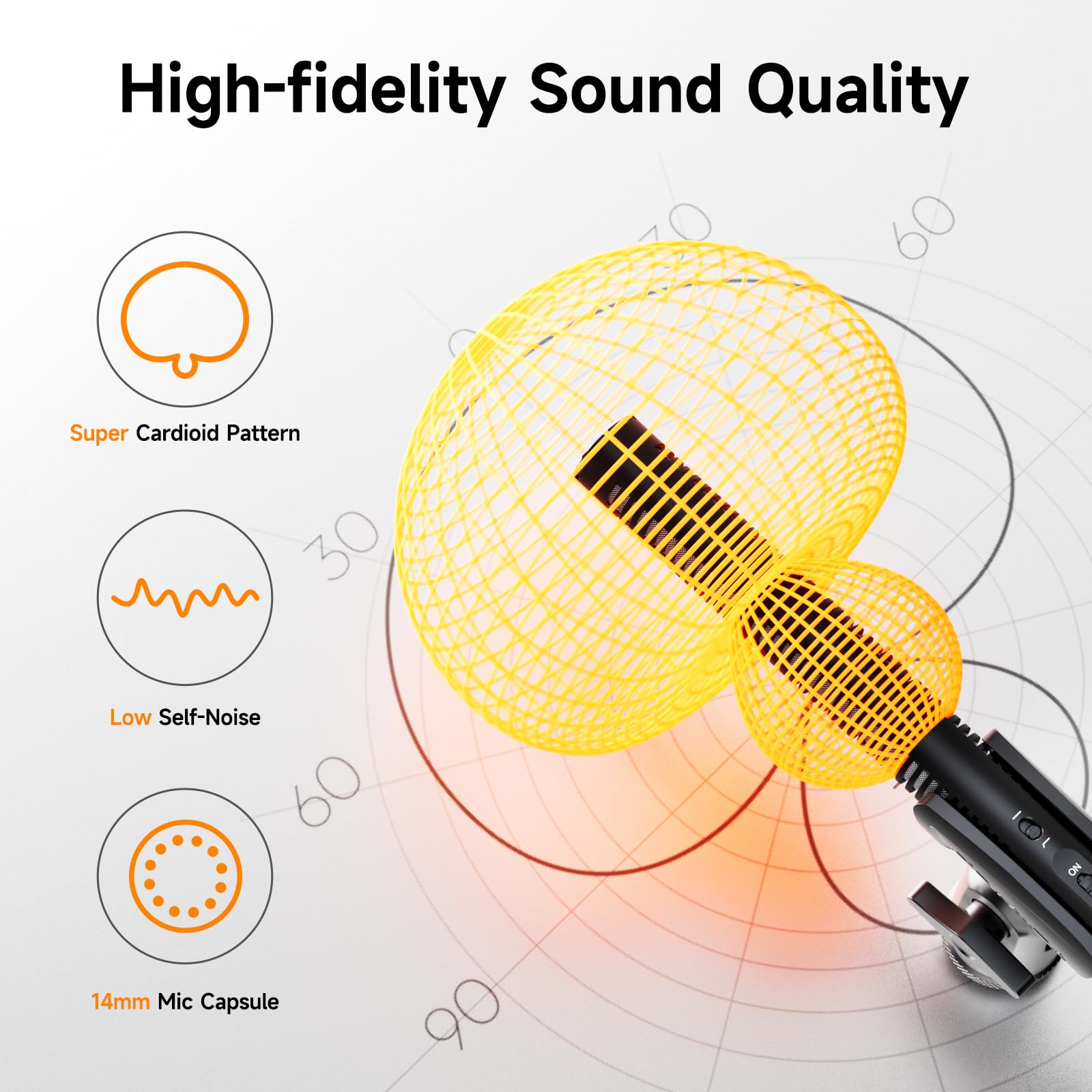 Comica VP3 Microphone XLR Supercardioïde à Condensateur, Microphone Shotgun pour Caméra, Caméscope, Micro XLR pour Vidéo, Création de Contenu, Cinéma et Télévision (Nouvelle Version)
