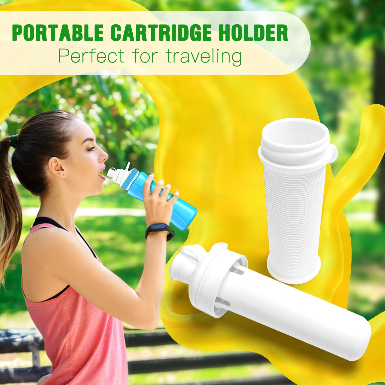 Jmoe USA Cirkul Cartridge Holder - Holds 2 Flavor Cartridges, BPA Free, Keeps Fresh