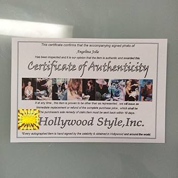 Amazon.co.jp: アンジェリーナジョリー 直筆サイン超 特大写真