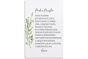 Christian Padre Nuestro Prayer Spanish Art: A Holy Blessing for Any Home