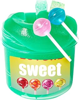 Sweet Lollipop Scented themed slime(7oz) - jelly Textured Slime - Handmade Slime - ASMR Slime