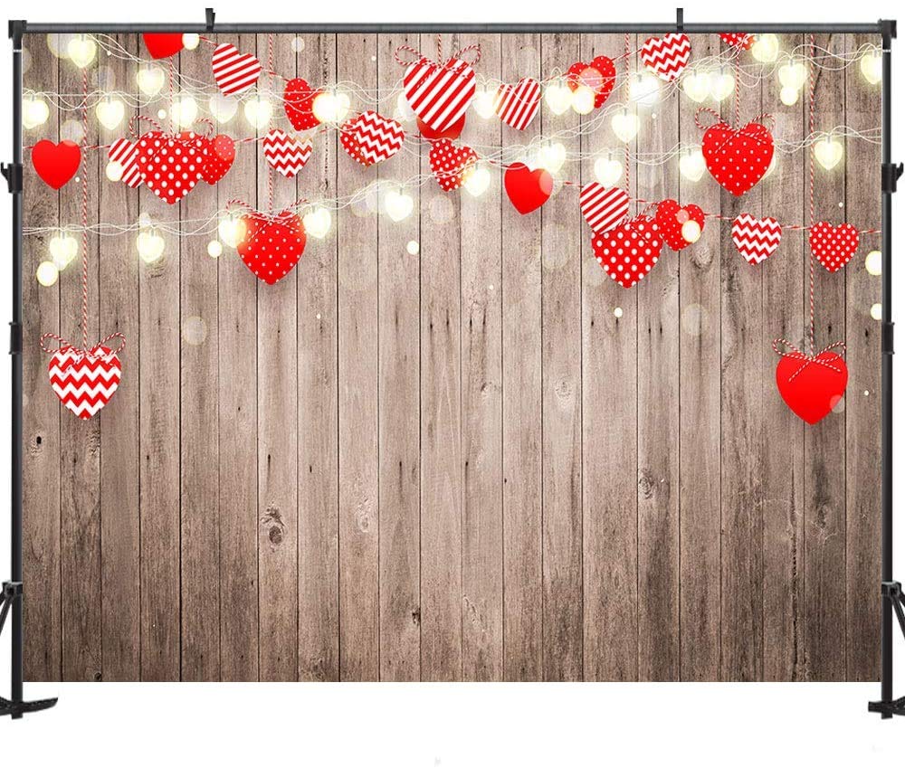 Amazon | LYWYGG 7 x 5フィート バレンタインバックドロップ ラブ