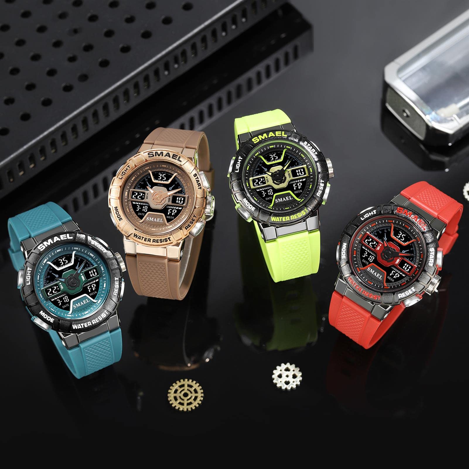 Montre De Sport pour Homme Numériques Montres Imperméable Digital Militaire Montres avec Alarme Mode Grand Cadran Montres