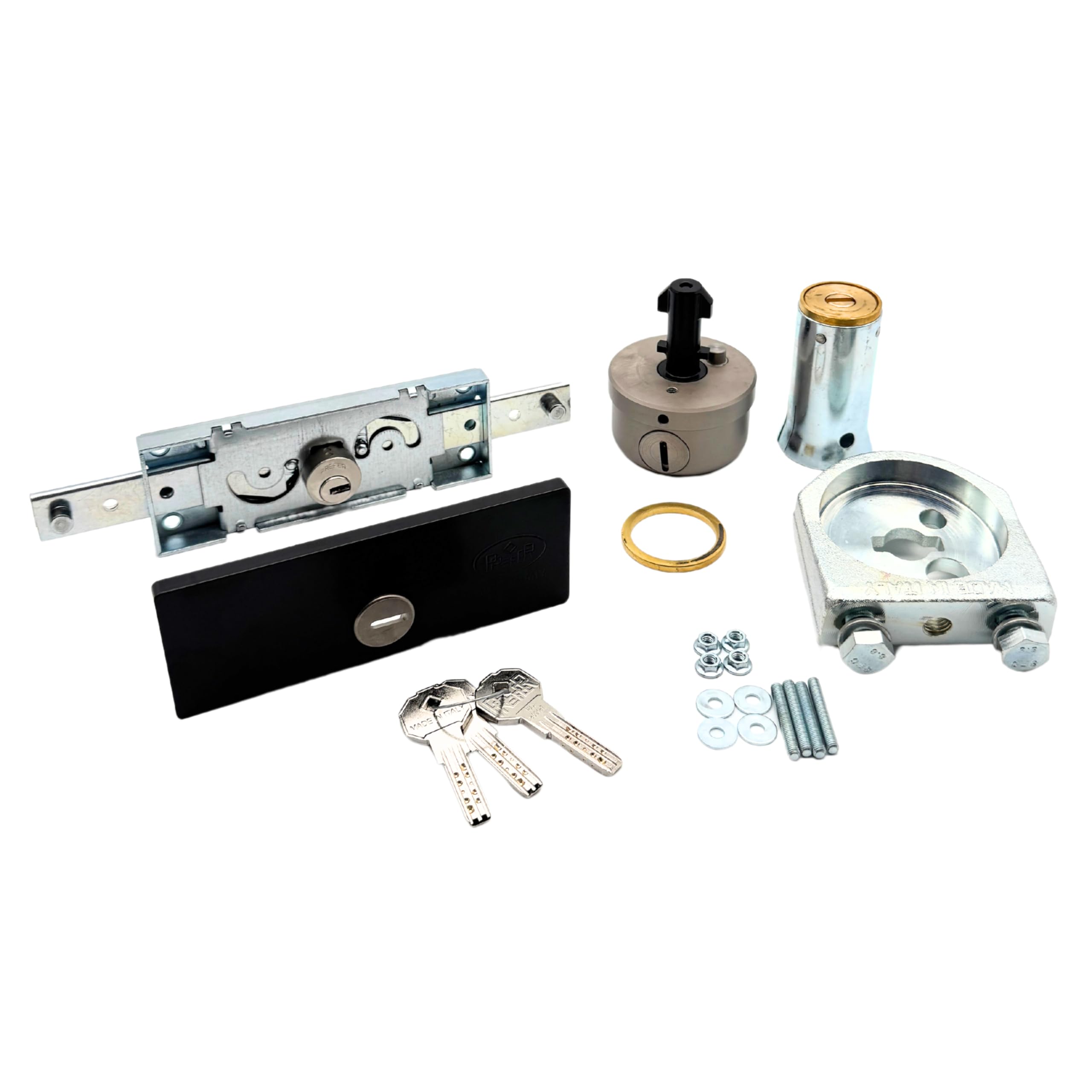 Kit de seguridad para cerradura: cerradura+placa+ cerradura de campana