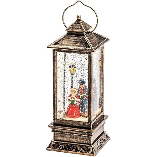 Konstsmide Water Filled LED Lantern Battery Operated | Dickensian Scene