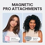 Séchoir à cheveux, Wavytalk Tournevis Pro Séchoir à cheveux rapide avec diffuseur, sèche-cheveux haute vitesse 110,000 RPM, Pro Ions négatifs pour réduire les dommages, lissage des frisottis, 3 Régimes & 3 Temps, Blush