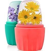 Vista 9 de Masajeador facial de silicona con rodillo de hielo, ilumina la piel, reduce la hinchazón, rodillo de hielo reutilizable para cara y ojos, congelador