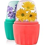 Evmliy 2Pack Ice Roller for Face, Qewro Silicone Facial Ice Mold to Brighten Skin Enhancing Natural Glow, Reusable Ice Roller for Face & Eye Puffiness Relief, Roller Skin Care Freezer