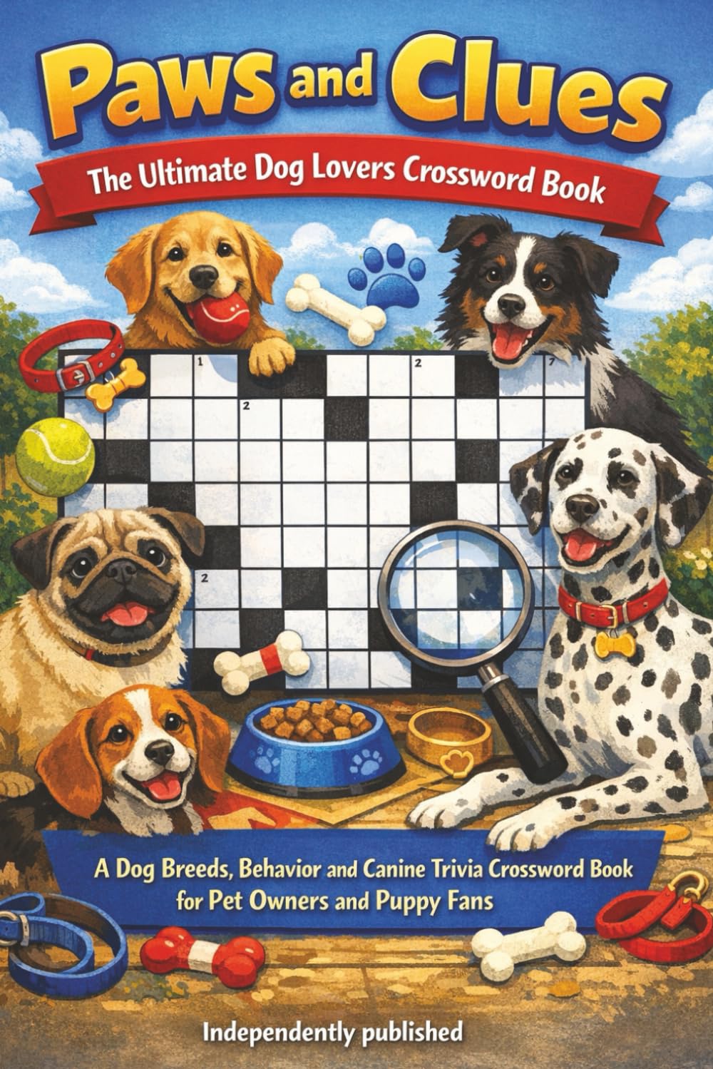 Paws and Clues - The Ultimate Dog Lovers Crossword Book: A Dog Breeds, Behavior and Canine Trivia Crossword Puzzle Book for Pet Owners and Puppy Fans