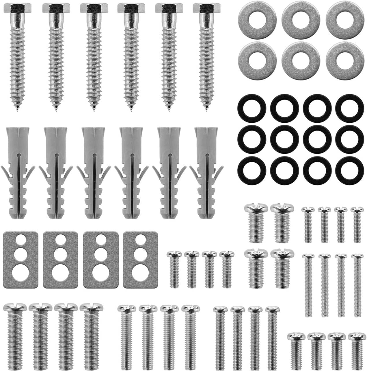 deleyCON VESA Screw Set 64 Pieces for TV Holder Bracket Wall Bracket ...