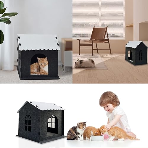Miniatura 6 de Camas para gatos de interior, accesorios de casa para gatos, cama de gatito para gatos, escondite para gatos, muebles para gatos, suministros para