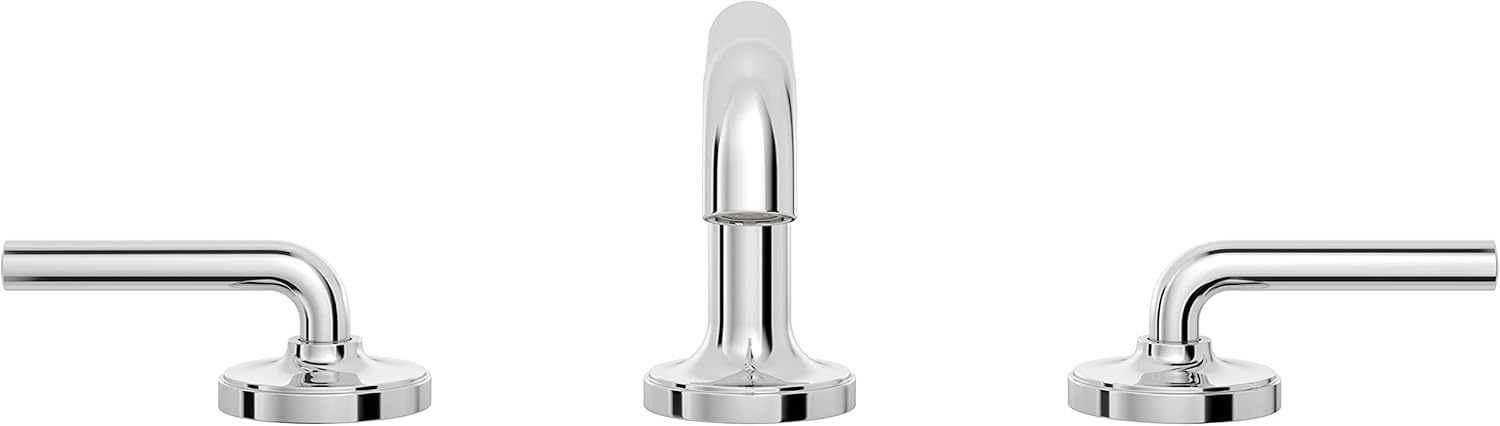 Price Pfister Pref, LG49-TNTC, Tenet 1.2 GPM Deck Mounted Widespread Bathroom Faucet with Push&Seal Drain Assembly, Polished Chrome