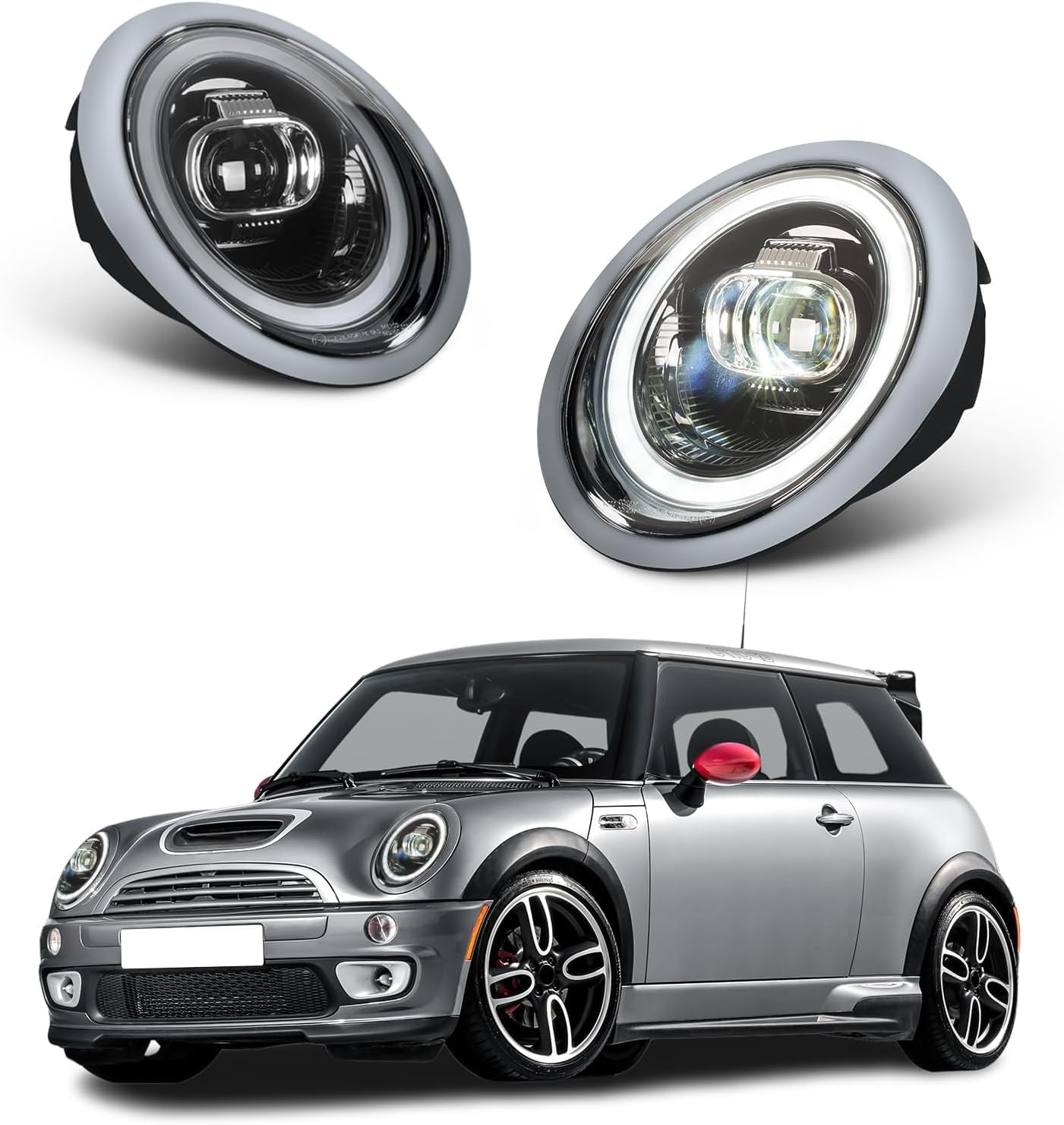 Amazon.co.jp: CKCDミニクーパーMINI R50/R52/R53 ヘッドライトヘッド