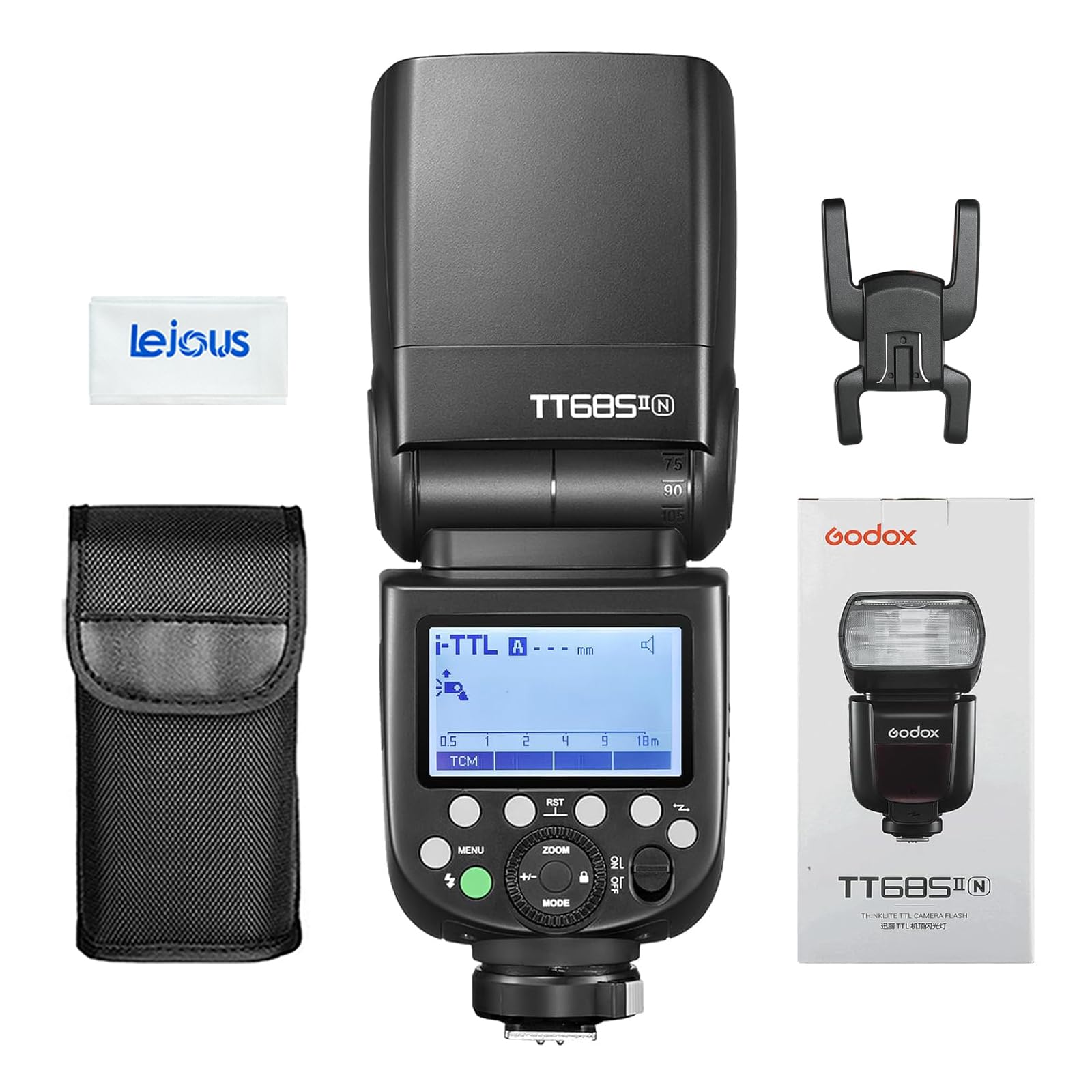 Godox TT685II-N Flash for Nikon, I-TTL 2.4G Wireless Flash Speedlite 1/8000S HSS GN60 Compatible for Nikon Cameras D5600 Z6II Z7 II D800 D750 D610