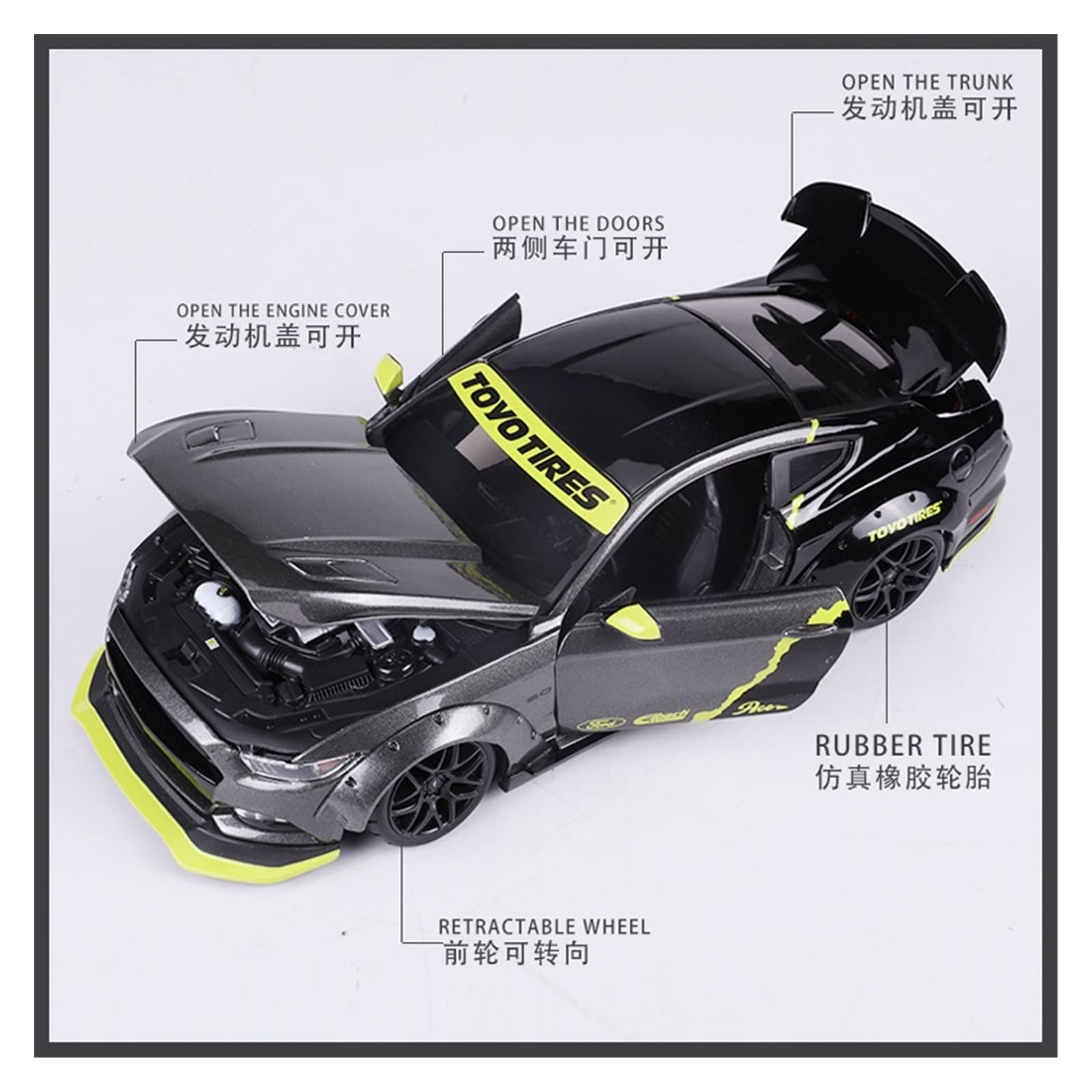 Amazon.co.jp: 1 18 フォード マスタング GT ワイドボディ 2015 合金