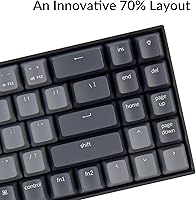 Vista 5 de Keychron K14 70% diseño 72 teclas Bluetooth inalámbricoUSB teclado mecánico para juegos para Mac con Gateron G Pro interruptor