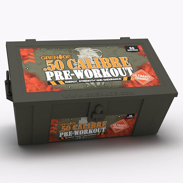Grenade 50 Calibre Pre-Workout Devastation - Ultimate Orange, 50 Servings, 580 g