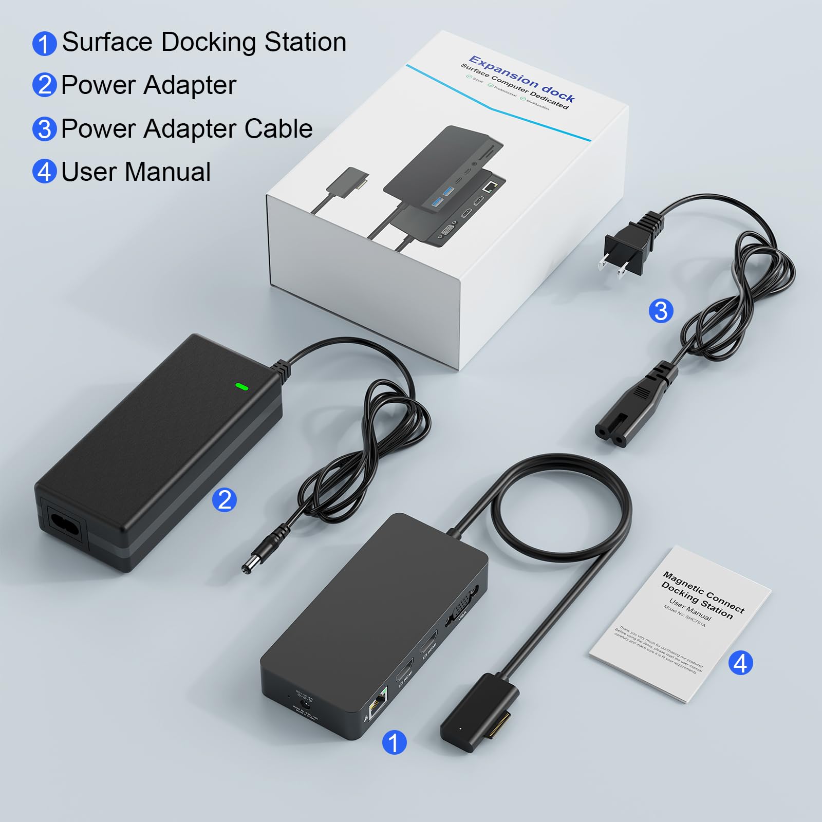 Surface用 ドッキングステーション 4K VGA HDMI LANアダプタ Amazon.co.jp: Surface ドッキングステーション デュアル4K HDMI + VGA
