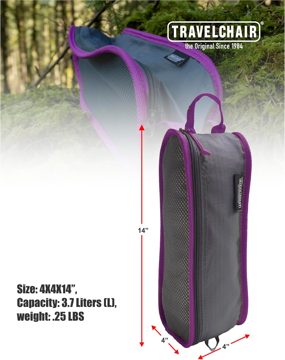 Travel Chair Joey Gear Bag: Durable Mesh Organizer for Tools, Ice Scraper, Pet Supplies, Compact Camping Chairs, Golf Supplies & More - Easy Maintenance, Multi-Functional image 3