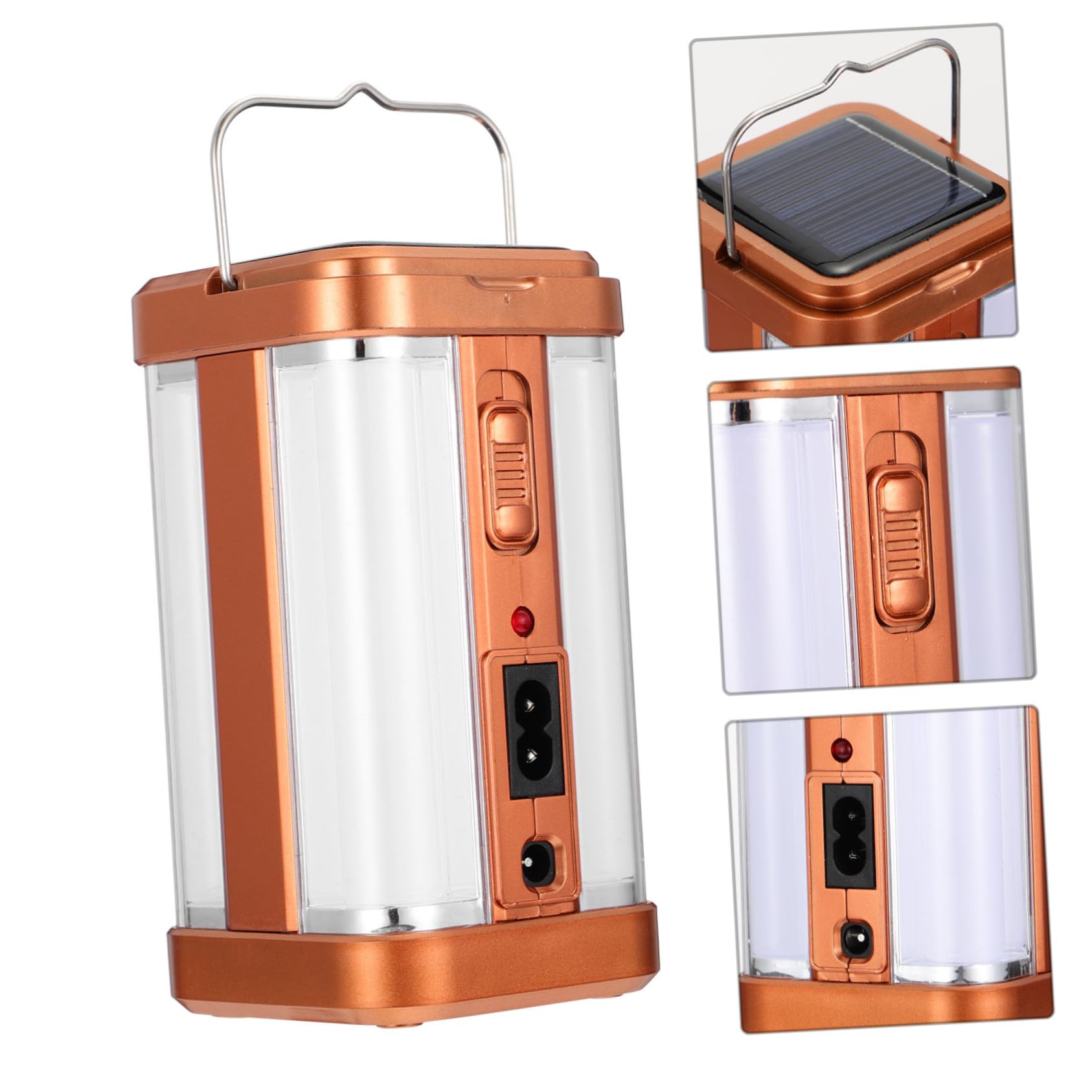 Lámpara de Camping Portátil 4v 1100mah Iluminación de Cuatro Lados Lámpara de Exterior Abs Ligera y Recargable para Acampar al Aire Libre