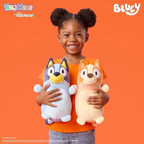 Miniatura 5 de Squishmallows Bluey HugMees original de 10 pulgadas - Peluche oficial de Jazwares ultrasuave de tamaño mediano