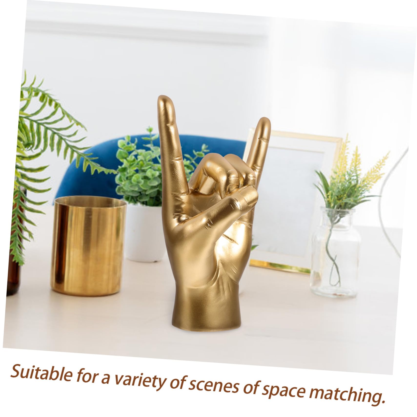 Amosfun 3 Pezzi Musica Rock Gesto Modello Ufficio Decorazione Statua Decorare Decorazioni Per La Casa Stile Nordico Scultura Arredamento Camera Da Letto Casa Rock Gesto Ornamento Dito