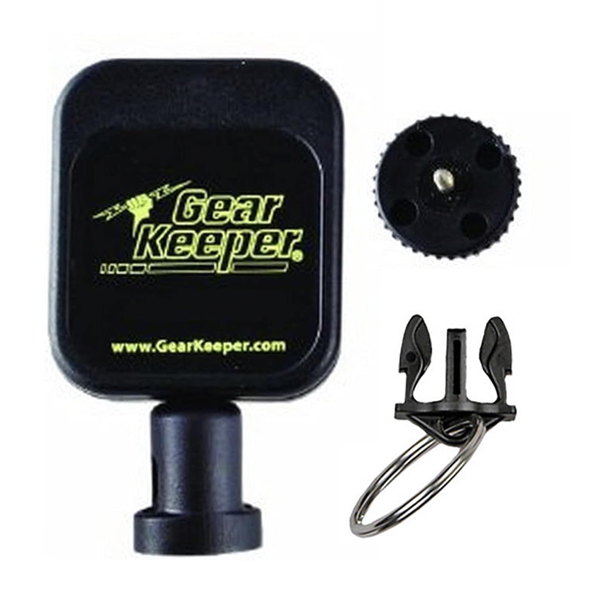 Gear Keeper RT5-5901 Micro Scuba Retractor with Snap Clip - Heavy-Duty Fishing Gear Accessory - 1pk - Made in USA