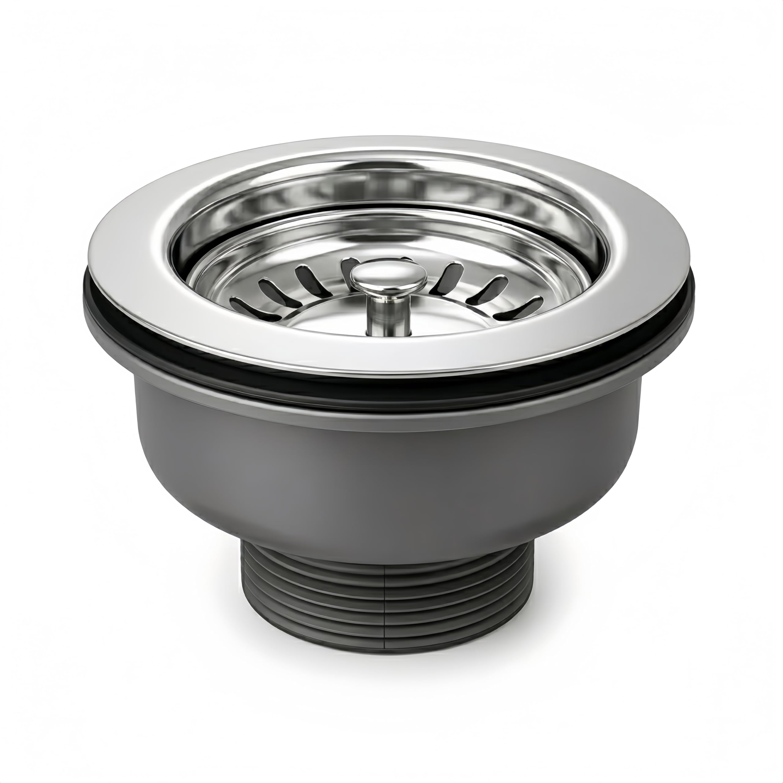 SopimusZ 85MM Sink Waste,Sink Collection, Stainless Steel and PVC Kitchen Sink Basket Strainer Plug Waste Basket Sink Waste G1½""
