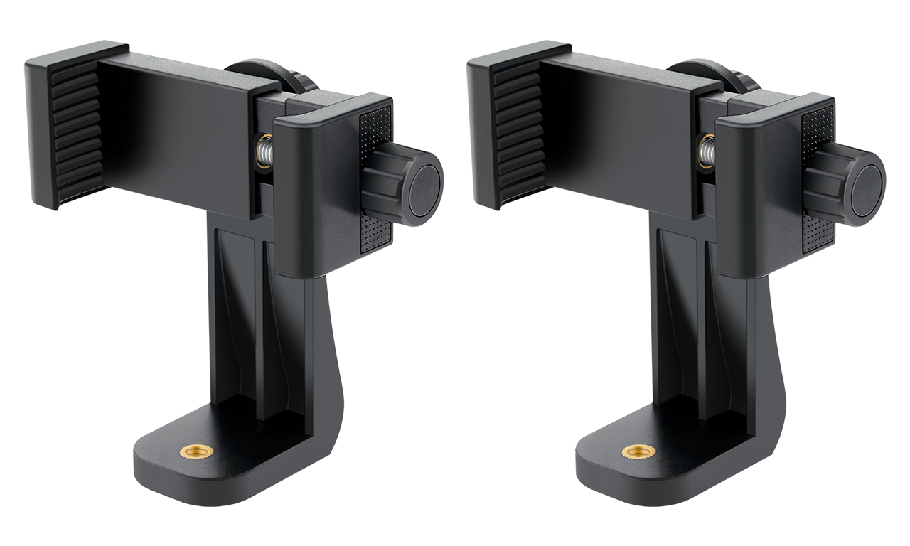 CHOK Smartphone Tripod Adapter Cell Phone Holder Mount Fits Iphone Samsung Phones Rotates Vertical Horizontal Adjustable Clamp - View #6
