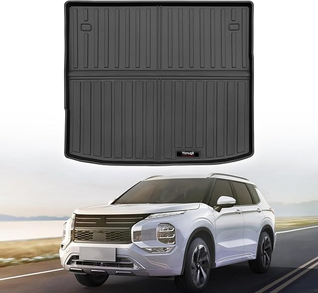 Custom for 2022-2025 2026 Mitsubishi Outlander Cargo Mats Trunk Liner All Weather TPE Protection Mat Accessories (Not for PHEV or Sport Models)