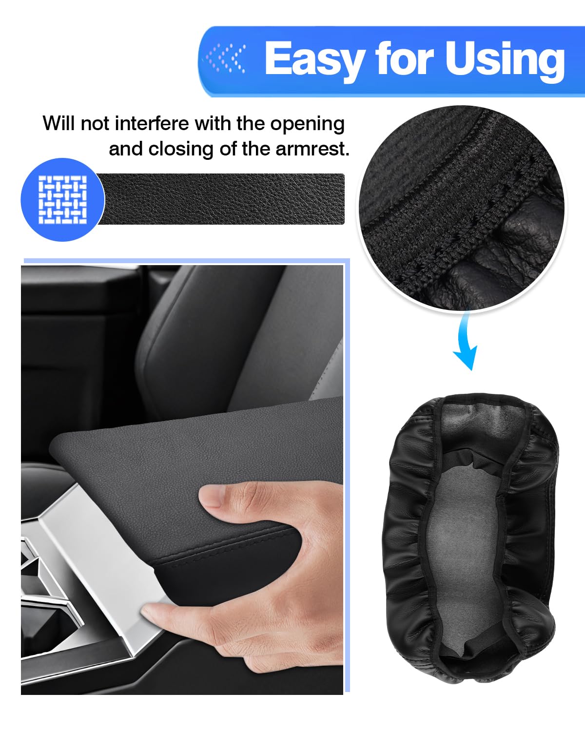 TPE Center Console Cover For Tesla Cybertruck 2024 – Scratch-Resistant Armrest Protector - View #6