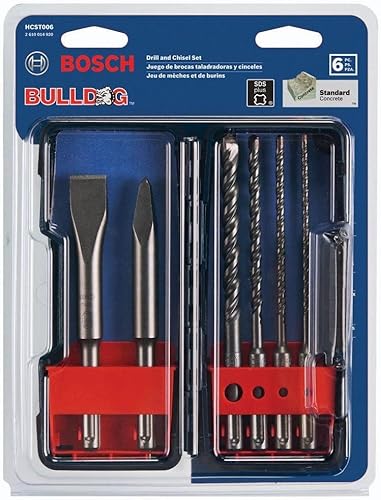 Miniatura 6 de BOSCH GBH2-28L 1-18" SDS-plus Bulldog Xtreme Max Martillo giratorio y 6 piezas SDS-plus Juego de brocas comerciales de mampostería SDS-plus,