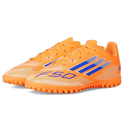 adidas Kids F50 Club Turf Cleats (Little Kid/Big Kid) Kids Shoes Beam Orange/Lucid Blue/White