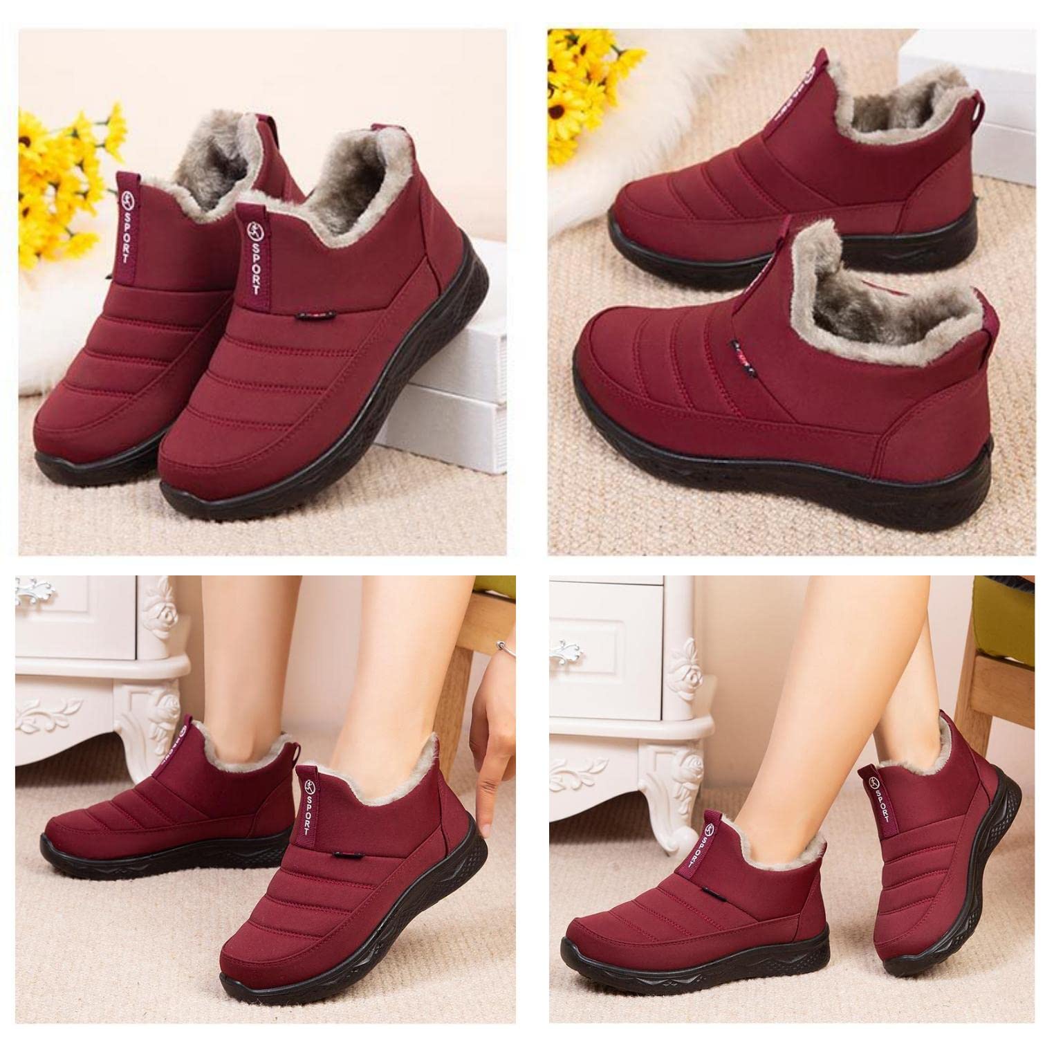Stivali Da Neve Donna Invernali Scarpe Da Donna Invernale Trekking Stivaletti Outdoor Casual Camminate Antiscivolo Boot