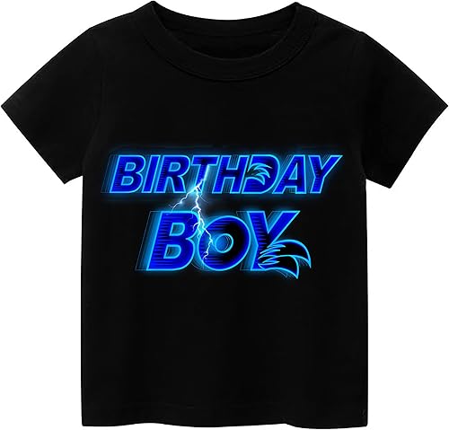 Tutu and Sian - Camiseta de manga corta para cumpleaños de niño ultra suave, regalos para fiesta de cumpleaños de niños