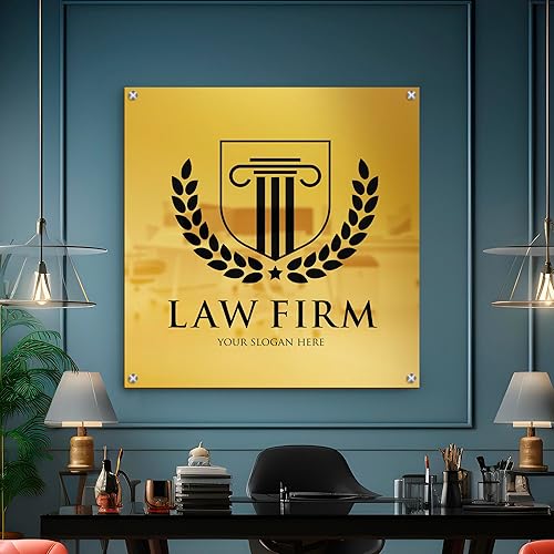 Miniatura 5 de EGD Letrero de negocios de acrílico flotante personalizado con luces LED opcionales | Letrero de logotipo de negocios acrílico personalizado |