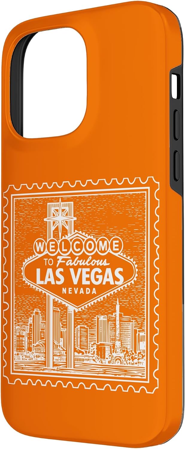 Las Vegas Nevada Vintage Postage Stamp Skylines Souvenir NV Case for iPhone 14 Pro Max image 2