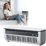 Mini Air Conditioning Fan with Semiconductor Refrigeration, Small Split Air-Conditioner with Ice Mist Spray, 6000mAh Battery, Wall Mountable, Portable for Kitchen Bedroom Small Spaces (White)